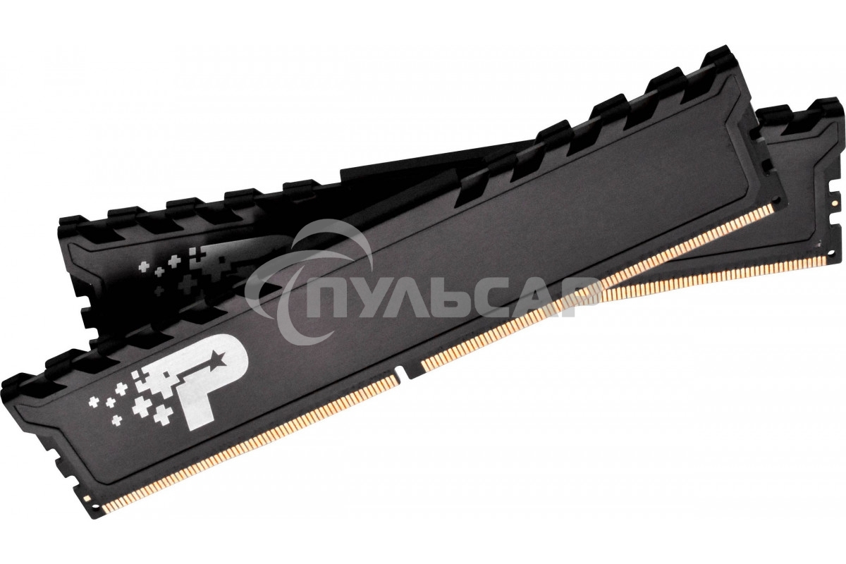 Оперативная память Patriot Signature Premium, DDR4, 64Gb (2x32 Gb), 3200 MHz, CL22, DIMM, радиатор, черный