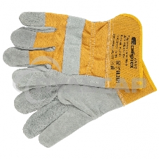 Перчатки спилковые комбинированные, усиленные, размер XL Сибртех Перчатки спилковые комбинированные, усиленные, размер XL Сибртех