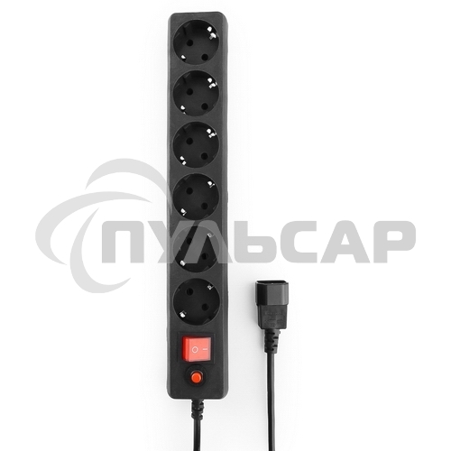 Сетевой фильтр Гарнизон EHB-0 0,5 м 6 розеток черный для UPS