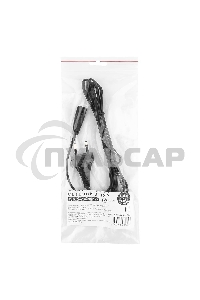 Кабель питания для ноутбуков, аудио/видео техники Cablexpert/Gembird PC-184/2-1.8М, 1.8м, 2-pin, черный, пакет