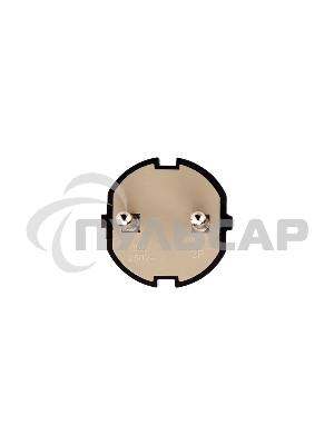 Вилка прямая без з/к 6А черная Rexant