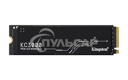 Накопитель SSD Kingston KC3000, 4Tb, PCIe 4.0 x4, M.2 2280, NVMe, R/W 7000/7000, с радиатором
