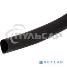Трубка термоусаживаемая 5,0/2,5 мм черная, ролик 2,44 м Rexant