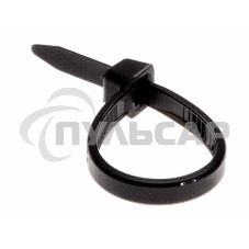 Хомут-стяжка кабельная нейлоновая Rexant 60 x2,5 мм, черная, упаковка 100 шт.