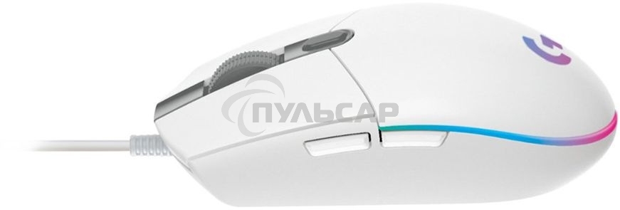 Мышь проводная Logitech G102 LIGHTSYNC белый, 8000 dpi, USB, кнопки - 6