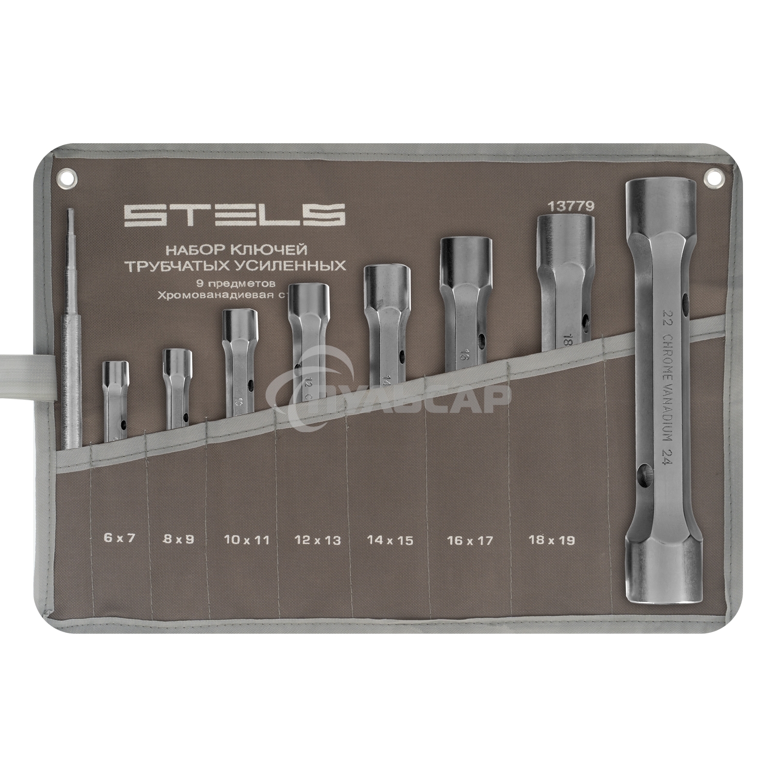 Набор ключей STELS 13779 трубок торцевых усиленных 9 пред. crv