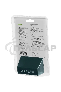Мышь беспроводная Acer OMR307 черный, 1600 dpi, радиоканал, USB, кнопки - 4