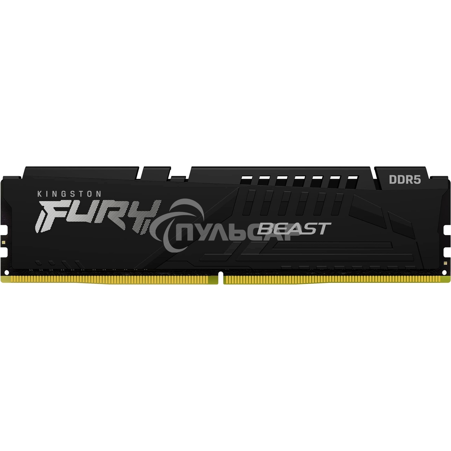 Оперативная память Kingston Fury Beast, DDR5, 32Gb (1x32Gb), 6000MHz, CL30, DIMM, с радиатором, черный