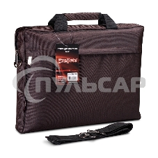 Сумка ExeGate EX212308RUS Start S15 Charcoal, темно-коричневая, полиэстер, для ноутбуков до 15.6