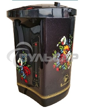 Чайник-термос электрический ВАСИЛИСА ТП5-900(Мощность в режиме кипячения 900Вт. Объем 4,5л. Внутр. емкость из нерж. стали. 3 способа розлива воды. Режим поддержания температуры воды. Защита от перегрева. Функции повторного кипячения и дехлорирования воды.