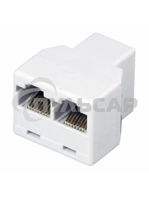 Переходник Rexant (03-0103) Компьютерный двойник (гнездо - 2 гнезда) 8Р-8С