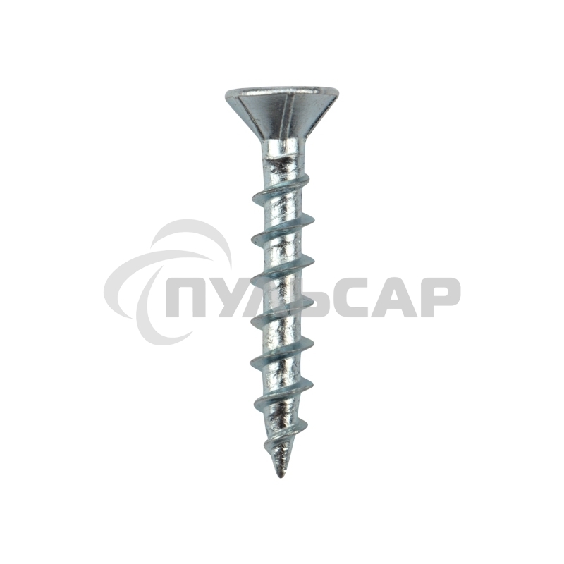 Саморез оконный KRANZ острый, 4.1х25, белый цинк, короб (500 шт./уп.)