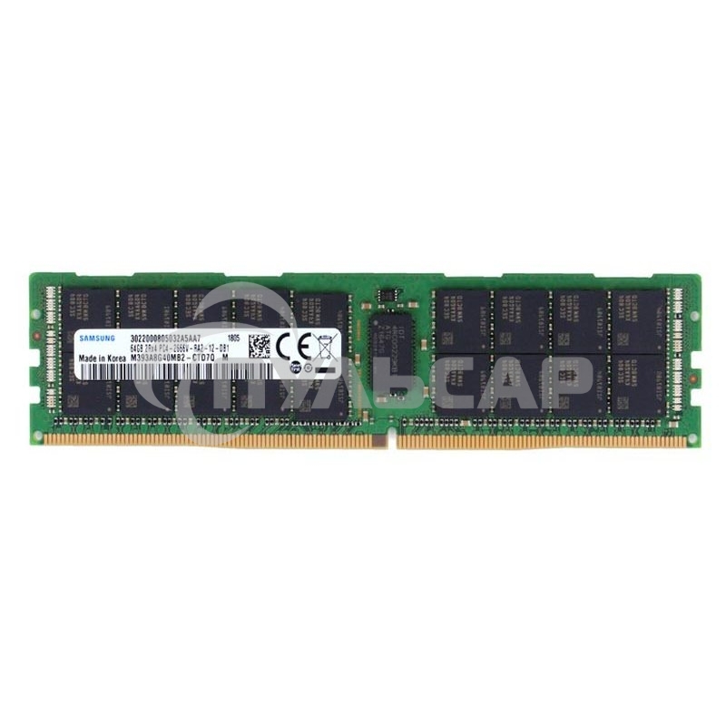 Оперативная память Samsung, DDR4, 64Gb (1x64Gb), 3200MHz, CL19, ECC, RDIMM (Only for new Cascade Lake)