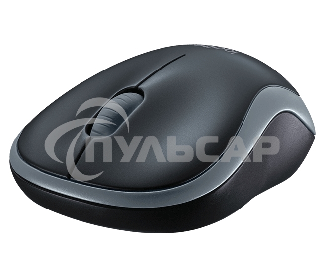 Мышь беспроводная Logitech M185 серый/черный, 1000 dpi, радиоканал, USB, кнопки - 3