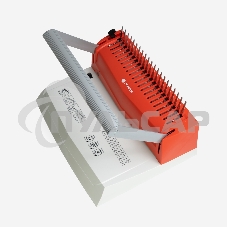 Переплетчик ГЕЛЕОС БП-16 бело-красный на пластиковую пружину, А4, ручная перфорация 16 листов, переплет макс до 500 л., глубина перфорации 2-3-4-5 мм