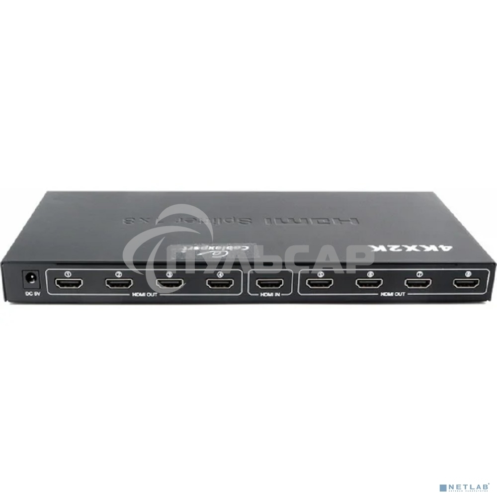 Разветвитель HDMI Cablexpert DSP-8PH4-03, HD19F/8x19F, 1 компьютер => 8 мониторов, Full-HD, 3D, 1.4v, каскадируемый