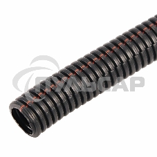 Труба автомобильная гофрированная ПП, Ø12,7 мм, разрезная, негорючая, бухта 50 м/уп.