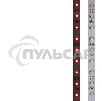 Лента светодиодная открытая, 8 мм, IP23, SMD 2835, 60 LED/m, 12 V, цвет свечения красный
