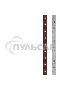 Лента светодиодная открытая, 8 мм, IP23, SMD 2835, 60 LED/m, 12 V, цвет свечения красный