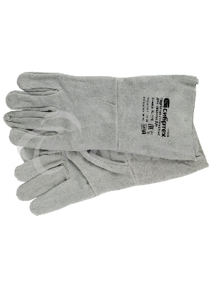 Перчатки спилковые с манжетой для садовых и строительных работ, размер XL Сибртех