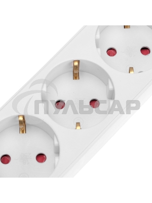 Удлинитель STANDARD 3 гнезда, 3м, 3х1,0мм², с/з, с выключателем, 2 USB, белый Rexant