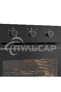 Шкаф духовой газовый с электрическим грилем Maunfeld MOGS703B2, встраиваемый