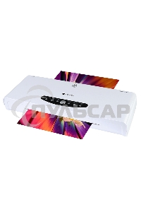 Ламинатор Heleos ЛМА44В белый/черный A4 (60-250мкм) 30см/мин (4вал.) хол.лам. лам.фото реверс