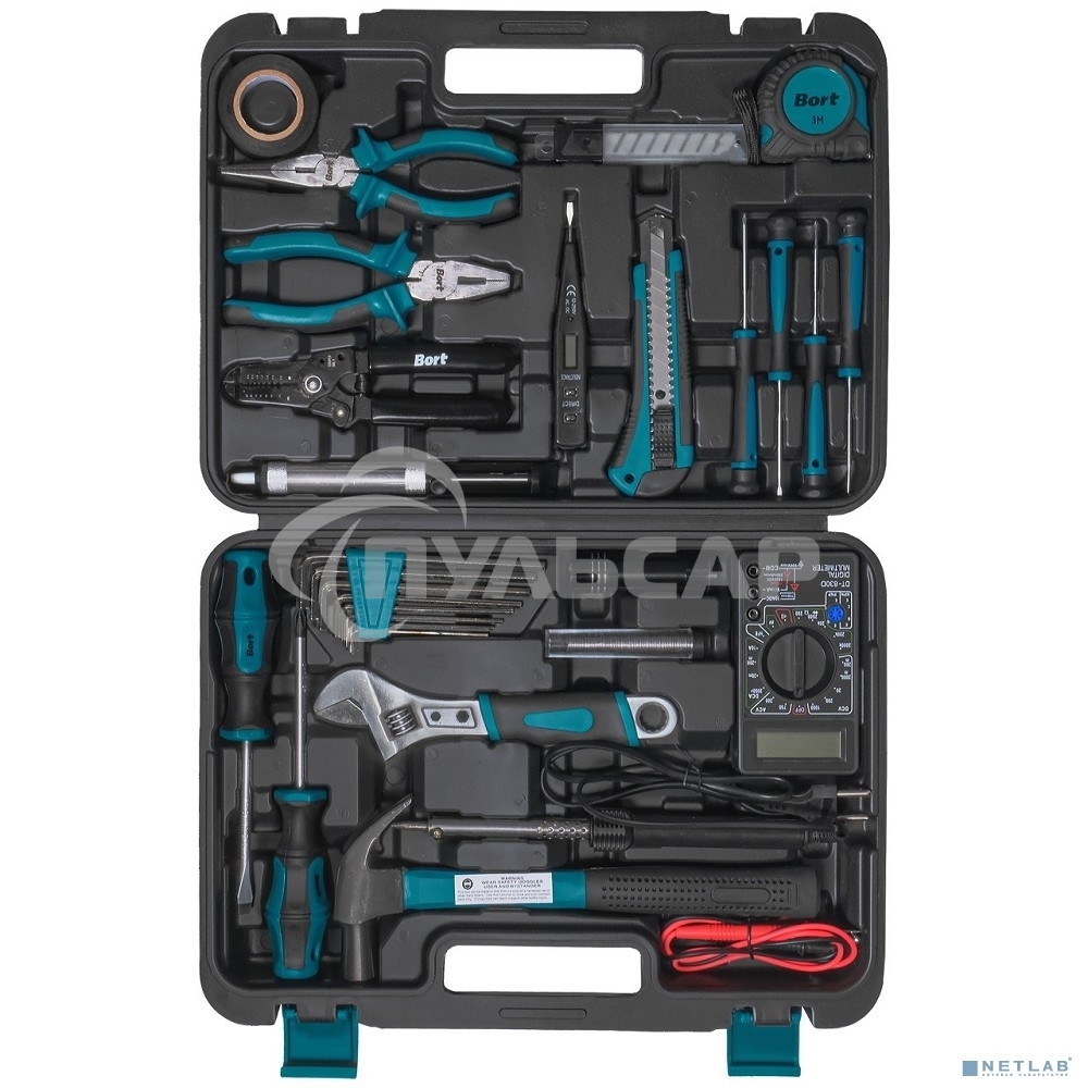 Набор ручного инструмента Bort BTK-30e (93412529), 30 предметов