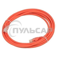 Патч-корд Lanmaster TWT UTP кат.5e, с заливными колпачками, 2.0 м, оранжевый