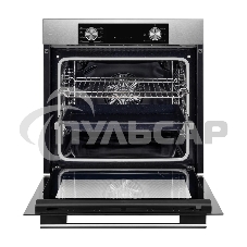 Встраиваемый духовой шкаф Kuppersberg HF 608 BX 80 л, High-Tech, 6 режимов, паровая очистка, черный, нерж. сталь