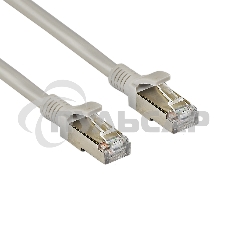 Патч-корд ExeGate FTP-RJ45-RJ45-C5e-CU-2M-GY, FTP, cat.5e, 2м, медь, серый