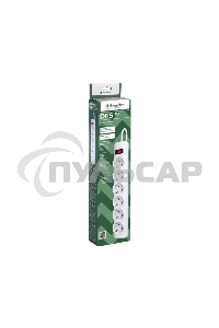 Сетевой фильтр Defender DFS 151 1,8 м, белый, 6 розеток