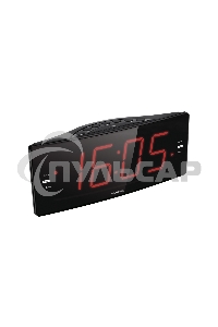 Радиобудильник Harper HCLK-2042, красная подсветка,черный