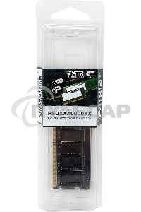 Оперативная память Patriot Signature, DDR4, 32Gb (1x32 Gb), 3200 MHz, CL22, SO-DIMM