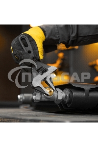 Ключ разводной 185 мм, CrV, кованый, укороченная рукоятка Denzel