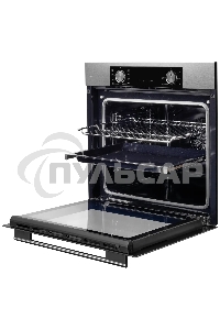 Встраиваемый духовой шкаф Kuppersberg HF 608 BX 80 л, High-Tech, 6 режимов, паровая очистка, черный, нерж. сталь