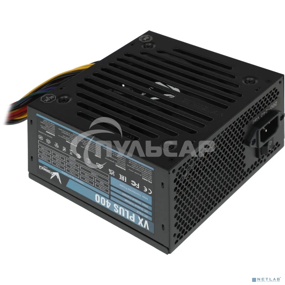 Блок питания Aerocool / Formula VX-400 PLUS, 400Вт, 120мм, черный