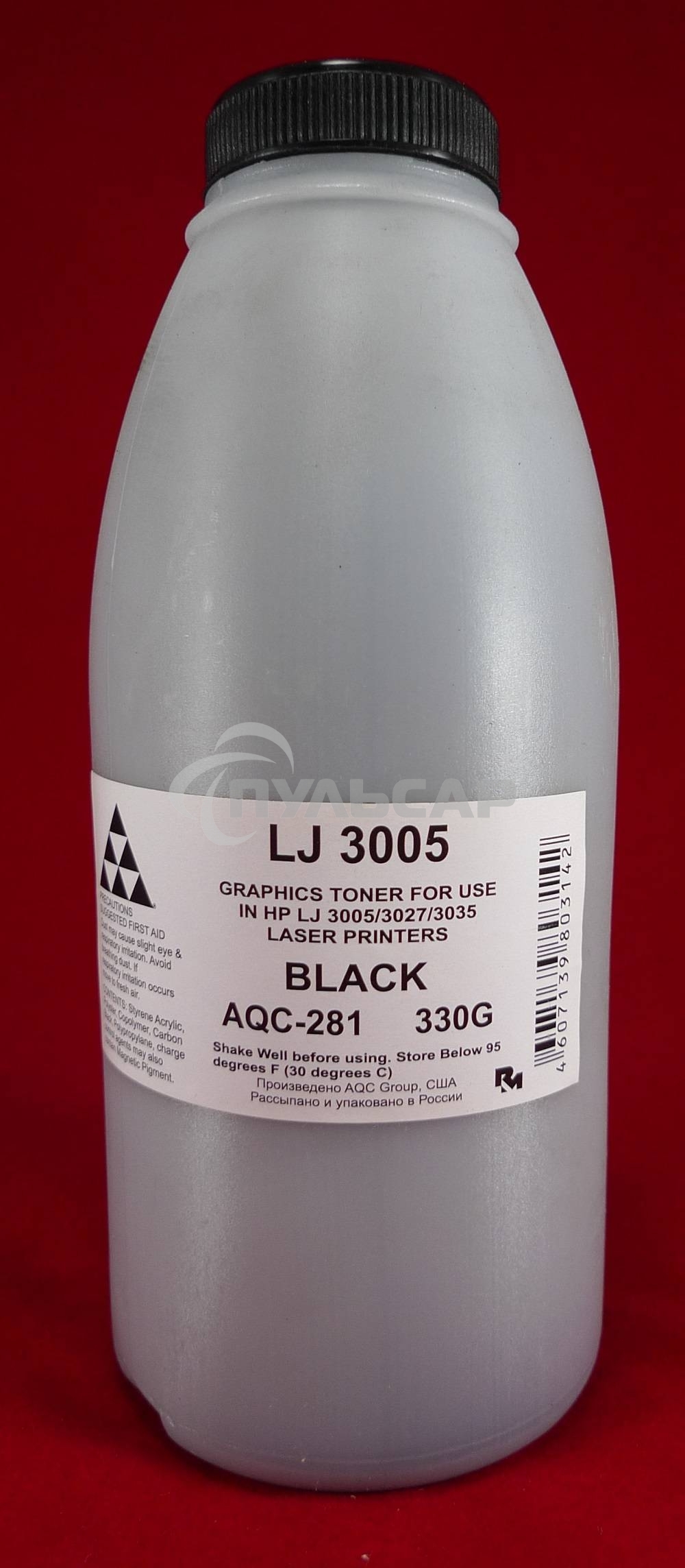 Тонер HP LJ 3005/3027/3035 (флакон, 330г) AQC-США фас России