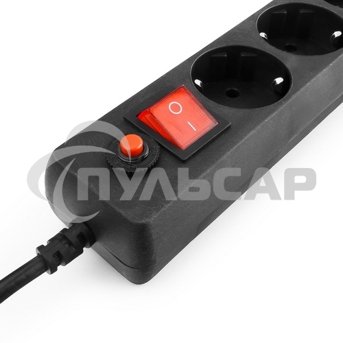 Сетевой фильтр Гарнизон EHB-0 0,5 м 6 розеток черный для UPS