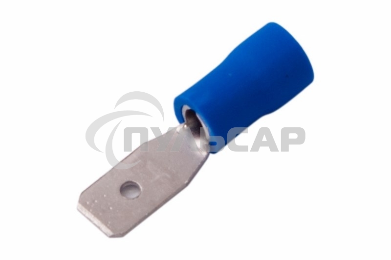 Клемма плоская изолированная штекер 4.8 мм 1.5-2.5 мм² (РПи-п 2.5-(4.8)/РПИп 2-5) синяя Rexant