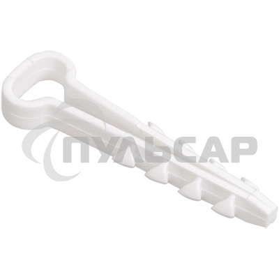 Дюбель-хомут d5х8мм для плоского кабеля нейлон белый (уп.100шт) ИЭК UHH35-5-8-100