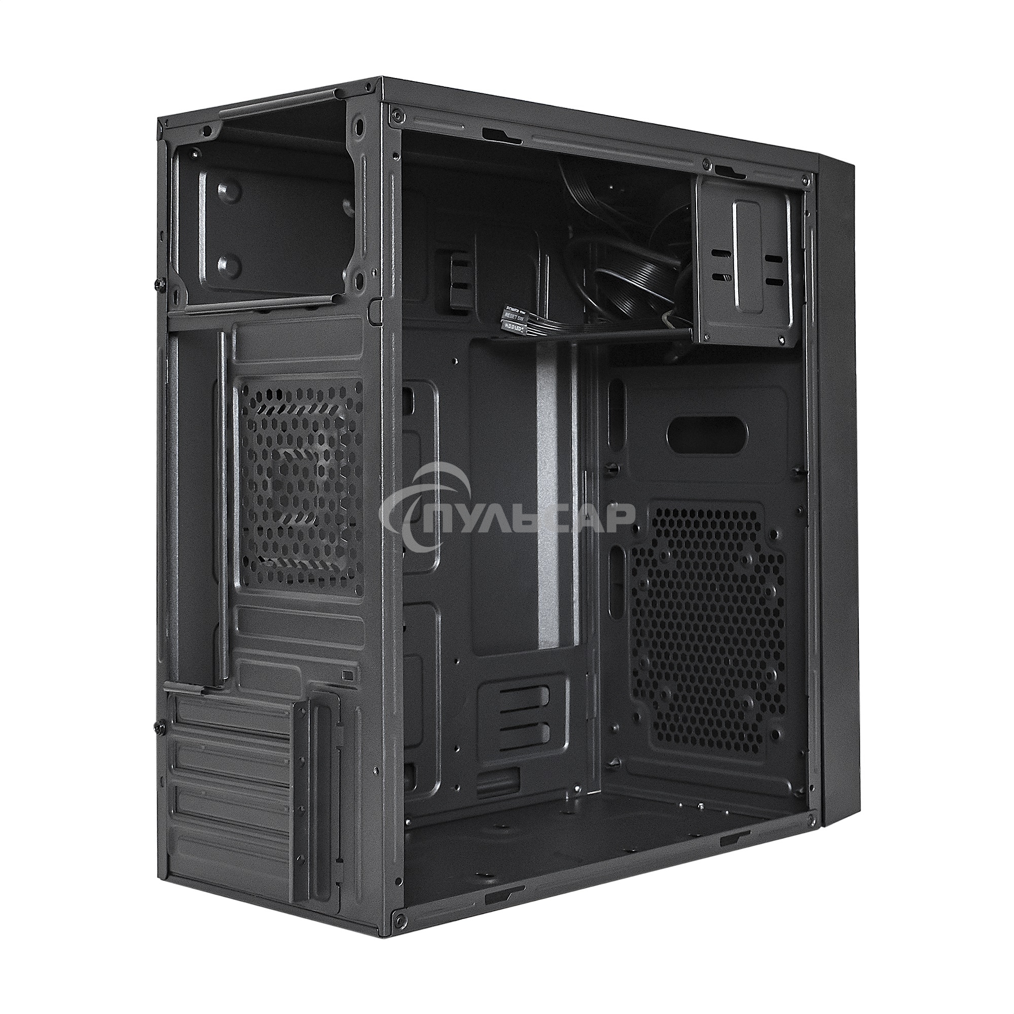 Компьютерный корпус Minitower ExeGate BAA-114U2-AAA400 (mATX, БП AAA400 с вент. 8см, 1*USB+2*USB 3.0, аудио, черный)