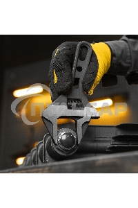 Ключ разводной 185 мм, CrV, кованый, укороченная рукоятка Denzel