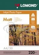 Фотобумага Lomond 0102144 A4/220г/м2/50л./белый матовое/матовое для струйной печати