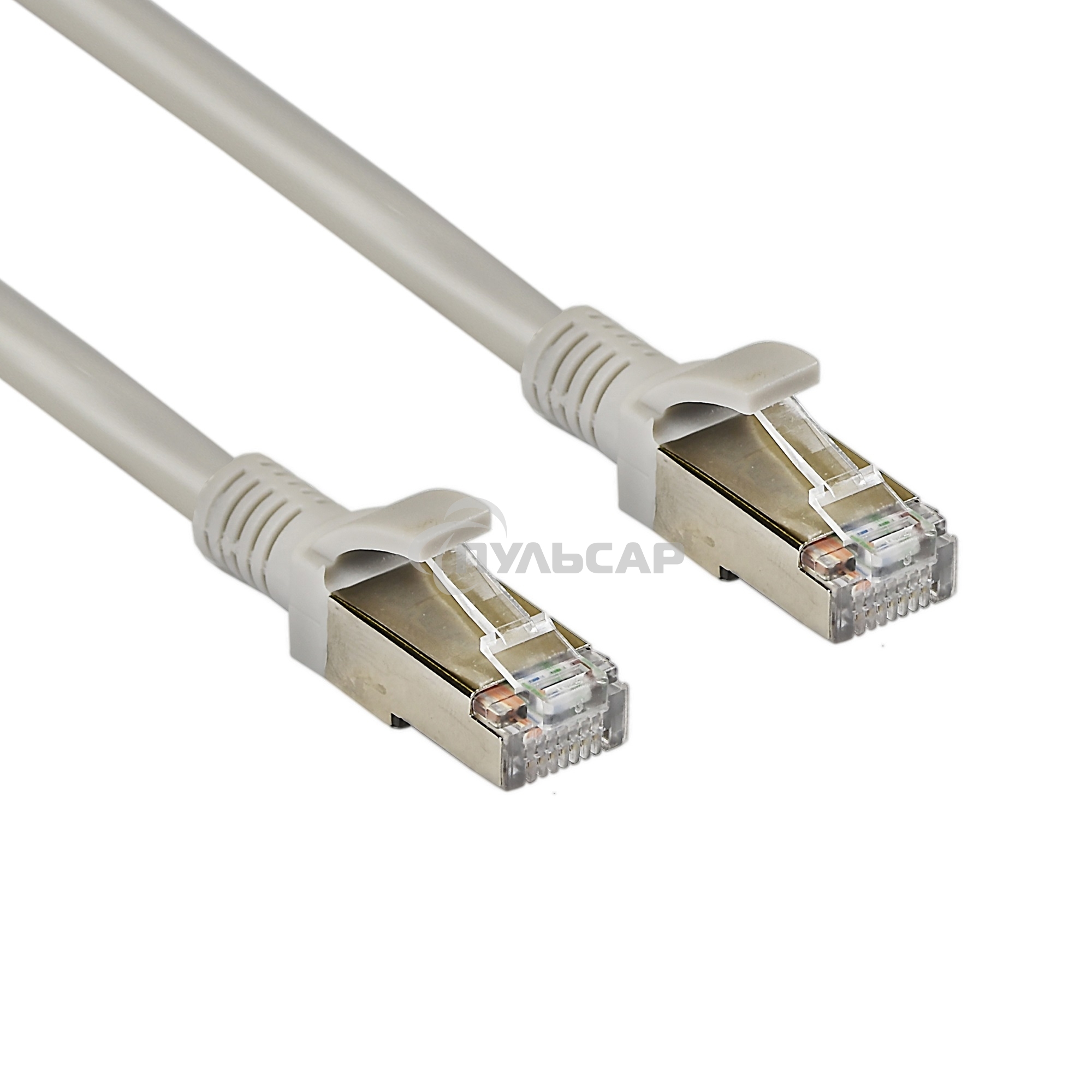 Патч-корд ExeGate FTP-RJ45-RJ45-C5e-CU-5M-GY, FTP, cat.5e, 5м, медь, серый