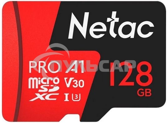 Флеш карта MicroSD card Netac P500 Extreme Pro 128Gb, retail version w/o SD adapter