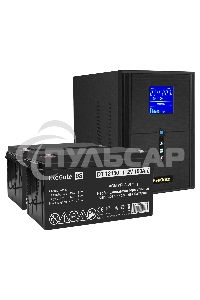 Комплект Источник бесперебойного питания EX295989RUS + батарея 150Aч EX282990RUS 2шт ExeGate SineTower SZ-2000.LCD.AVR.3SH.1C13.USB + батарея ExeGate DT 12150 (12В, 150Ач) 2шт
