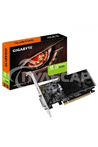 Видеокарта Gigabyte GV-N1030D4-2GL NVidia GeForce GT 1030, 2Gb DDR4/64-bit, PCI-Ex16 3.0, DVI-Dx1, HDMI2.0bx1, LP, 2-slot cooler, Retail