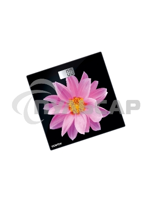 Весы напольные Centek CT-2416 Pink Flower электронные 180кг, 0,1кг, LCD 45x28, размер 26х26см