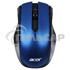 Мышь беспроводная Acer OMR031 черный/синий, 1600 dpi, радиоканал, USB, кнопки - 4